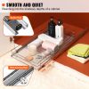 11"Wx21"Dx2.5"H Pull Out Cabinet Organizer, Heavy Duty Slide Out Pantry Shelves, Steel Roll Out Drawers, Sliding Drawer Storage for Home Under Sink